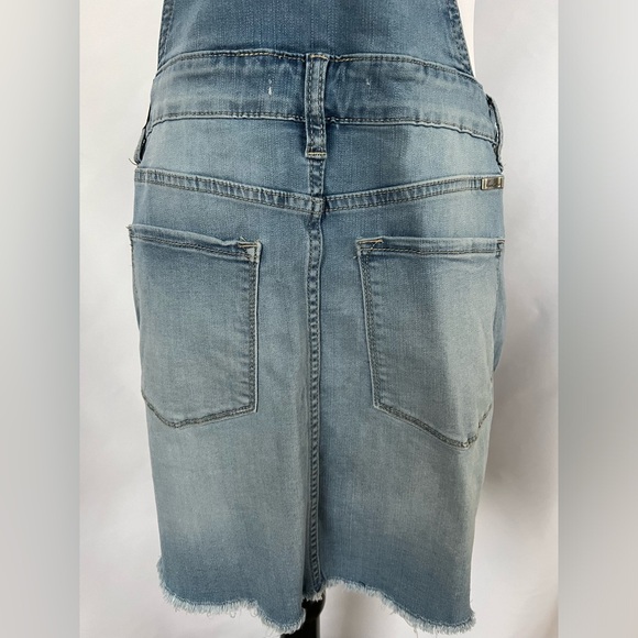 NWT - KanCan Denim Bib Overall Unhemmed Dress - Blue - Size XL - Picture 5 of 8